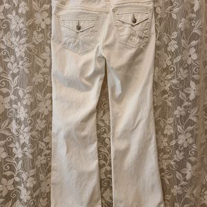 CAbi White Bootcut Jeans Size 6 #343R